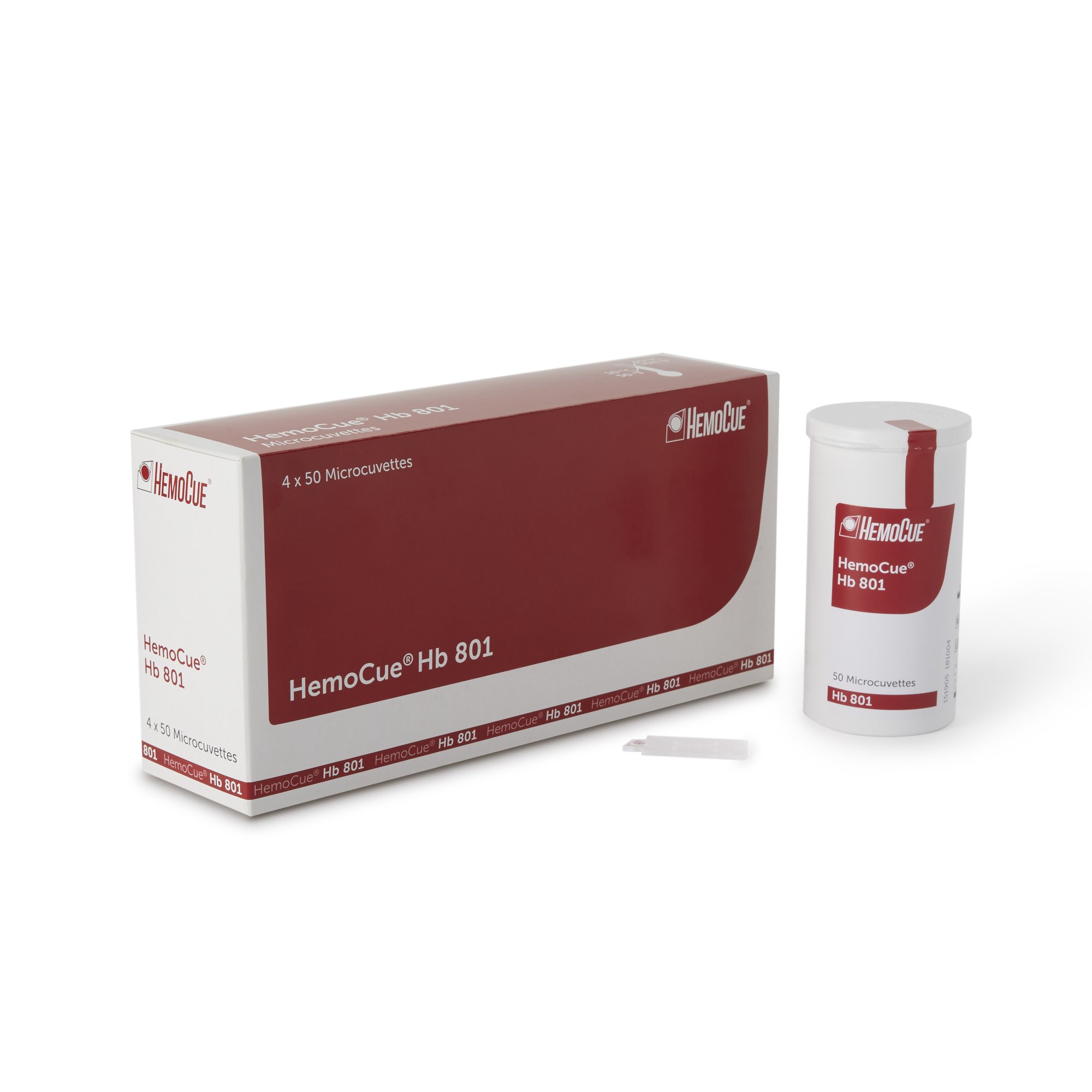 Microcuvette HemoCue® Microcuvette For HemoCue® Hb 801 Hemoglobin Testing System 200 Tests (50/PK 4PK/BX) by Hemocue, Inc.  ID 111902